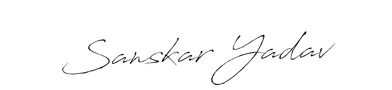 How to Draw Sanskar Yadav signature style? Antro_Vectra is a latest design signature styles for name Sanskar Yadav. Sanskar Yadav signature style 6 images and pictures png