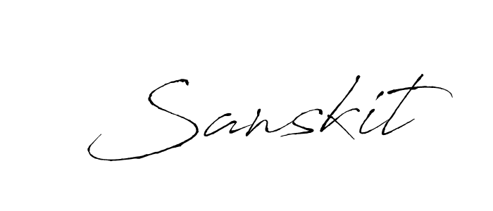 You should practise on your own different ways (Antro_Vectra) to write your name (Sanskit) in signature. don't let someone else do it for you. Sanskit signature style 6 images and pictures png