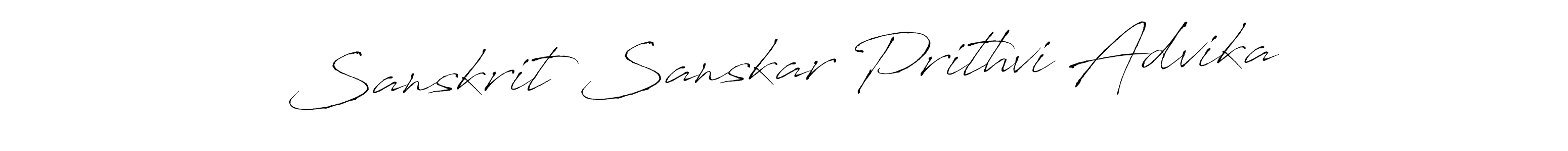 How to Draw Sanskrit Sanskar Prithvi Advika signature style? Antro_Vectra is a latest design signature styles for name Sanskrit Sanskar Prithvi Advika. Sanskrit Sanskar Prithvi Advika signature style 6 images and pictures png