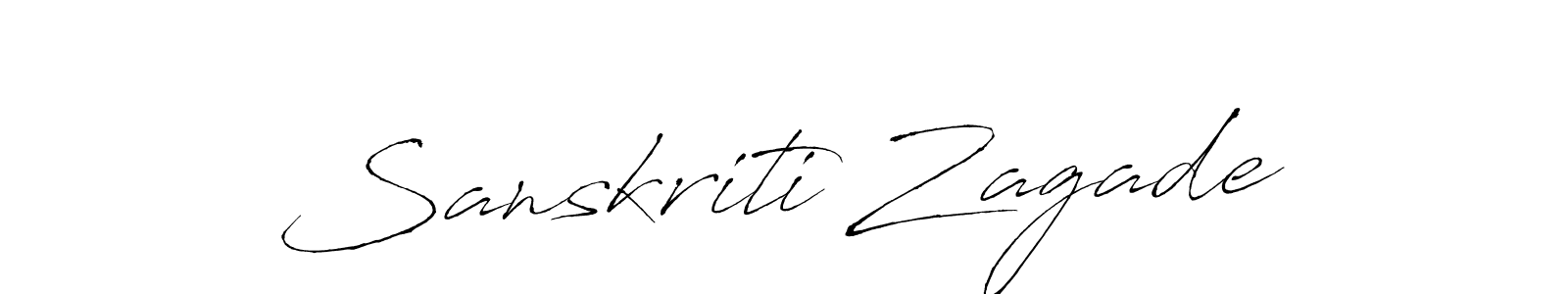 Similarly Antro_Vectra is the best handwritten signature design. Signature creator online .You can use it as an online autograph creator for name Sanskriti Zagade. Sanskriti Zagade signature style 6 images and pictures png