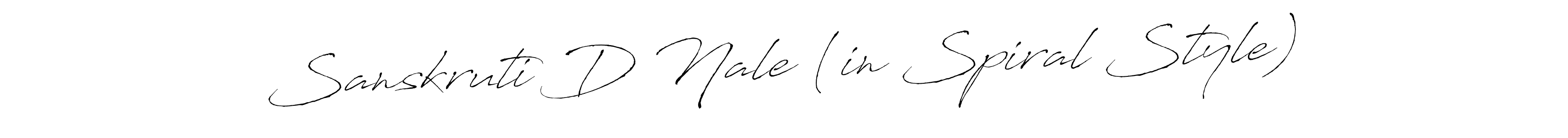 Use a signature maker to create a handwritten signature online. With this signature software, you can design (Antro_Vectra) your own signature for name Sanskruti D Nale (in Spiral Style). Sanskruti D Nale (in Spiral Style) signature style 6 images and pictures png