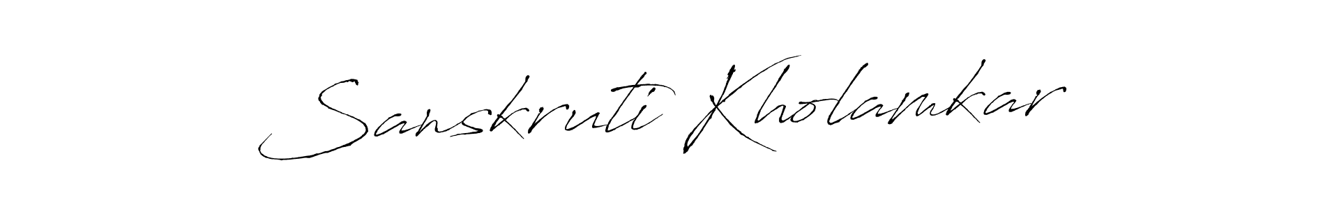 Use a signature maker to create a handwritten signature online. With this signature software, you can design (Antro_Vectra) your own signature for name Sanskruti Kholamkar. Sanskruti Kholamkar signature style 6 images and pictures png