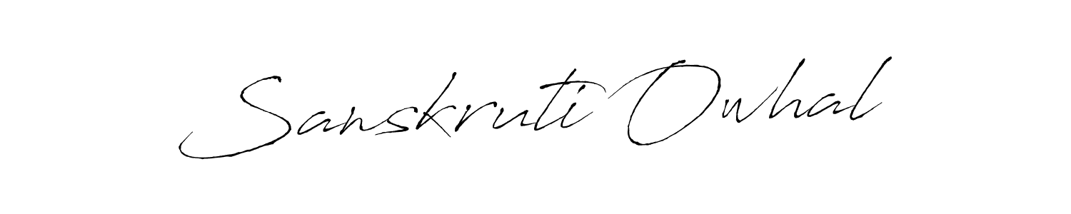 You should practise on your own different ways (Antro_Vectra) to write your name (Sanskruti Owhal) in signature. don't let someone else do it for you. Sanskruti Owhal signature style 6 images and pictures png