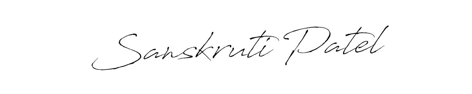 Also You can easily find your signature by using the search form. We will create Sanskruti Patel name handwritten signature images for you free of cost using Antro_Vectra sign style. Sanskruti Patel signature style 6 images and pictures png