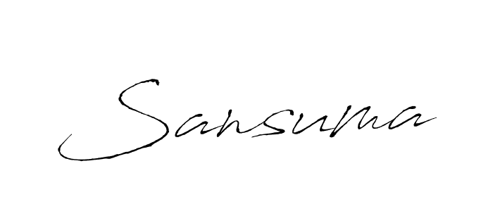 You should practise on your own different ways (Antro_Vectra) to write your name (Sansuma) in signature. don't let someone else do it for you. Sansuma signature style 6 images and pictures png