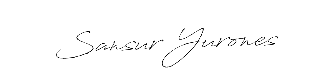 It looks lik you need a new signature style for name Sansur Yurones. Design unique handwritten (Antro_Vectra) signature with our free signature maker in just a few clicks. Sansur Yurones signature style 6 images and pictures png