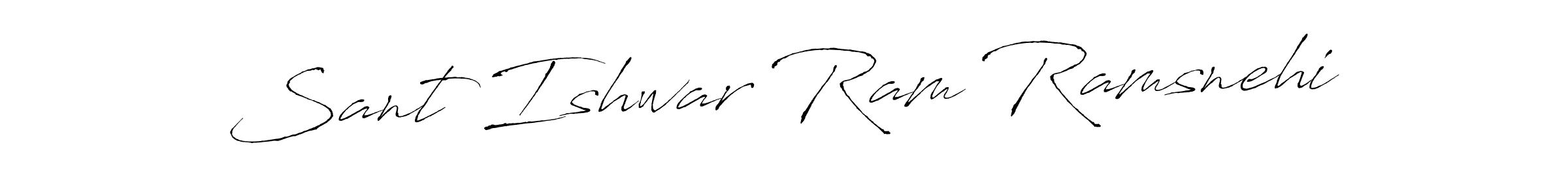 Make a beautiful signature design for name Sant Ishwar Ram Ramsnehi. With this signature (Antro_Vectra) style, you can create a handwritten signature for free. Sant Ishwar Ram Ramsnehi signature style 6 images and pictures png