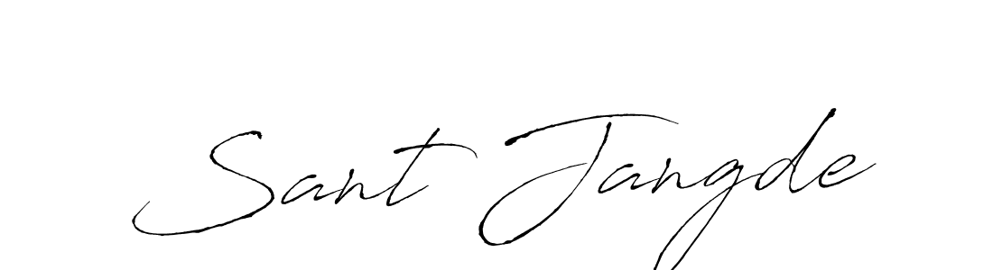 The best way (Antro_Vectra) to make a short signature is to pick only two or three words in your name. The name Sant Jangde include a total of six letters. For converting this name. Sant Jangde signature style 6 images and pictures png