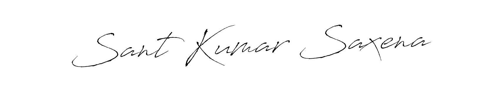 if you are searching for the best signature style for your name Sant Kumar Saxena. so please give up your signature search. here we have designed multiple signature styles  using Antro_Vectra. Sant Kumar Saxena signature style 6 images and pictures png