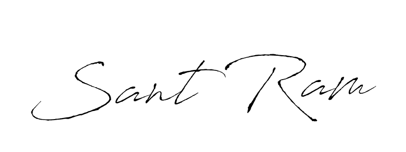 Make a beautiful signature design for name Sant Ram. With this signature (Antro_Vectra) style, you can create a handwritten signature for free. Sant Ram signature style 6 images and pictures png