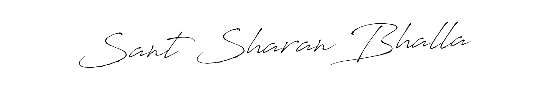Make a beautiful signature design for name Sant Sharan Bhalla. With this signature (Antro_Vectra) style, you can create a handwritten signature for free. Sant Sharan Bhalla signature style 6 images and pictures png
