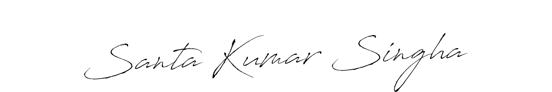 This is the best signature style for the Santa Kumar Singha name. Also you like these signature font (Antro_Vectra). Mix name signature. Santa Kumar Singha signature style 6 images and pictures png