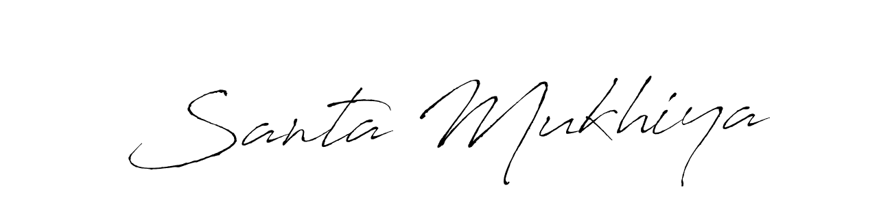 Also You can easily find your signature by using the search form. We will create Santa Mukhiya name handwritten signature images for you free of cost using Antro_Vectra sign style. Santa Mukhiya signature style 6 images and pictures png