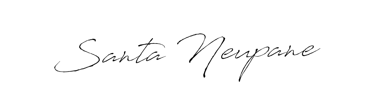 Similarly Antro_Vectra is the best handwritten signature design. Signature creator online .You can use it as an online autograph creator for name Santa Neupane. Santa Neupane signature style 6 images and pictures png