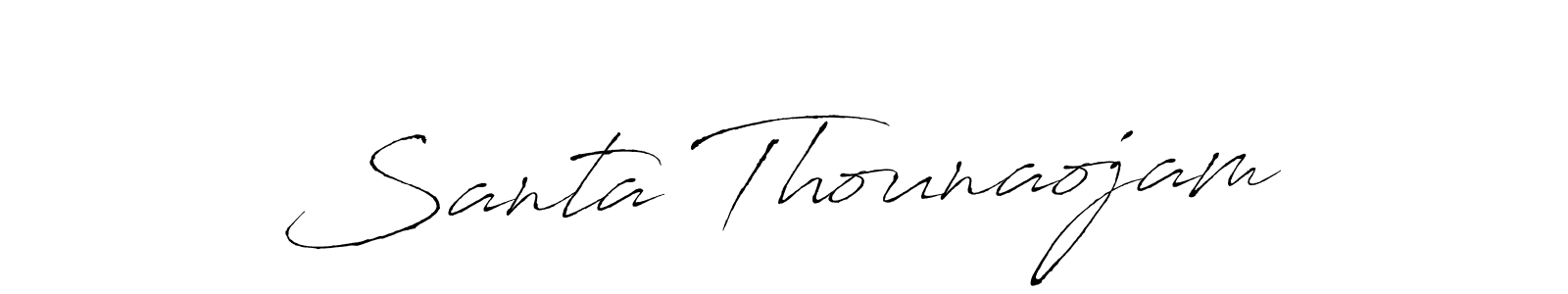 You should practise on your own different ways (Antro_Vectra) to write your name (Santa Thounaojam) in signature. don't let someone else do it for you. Santa Thounaojam signature style 6 images and pictures png