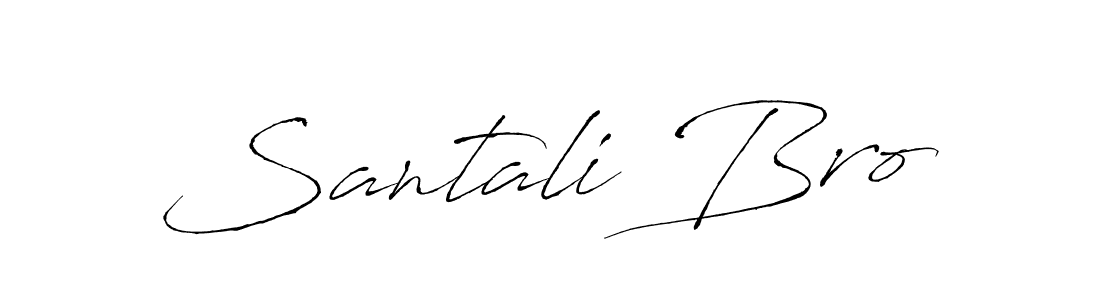 Also we have Santali Bro name is the best signature style. Create professional handwritten signature collection using Antro_Vectra autograph style. Santali Bro signature style 6 images and pictures png