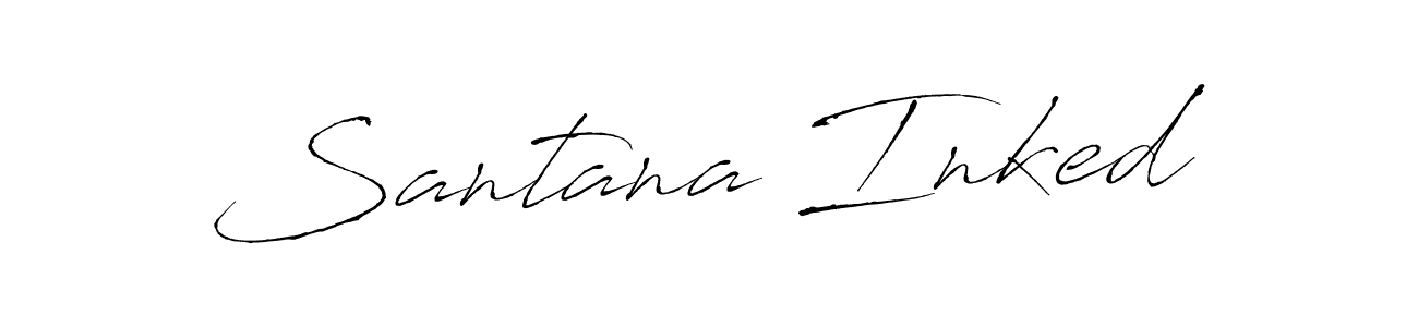 How to Draw Santana Inked signature style? Antro_Vectra is a latest design signature styles for name Santana Inked. Santana Inked signature style 6 images and pictures png