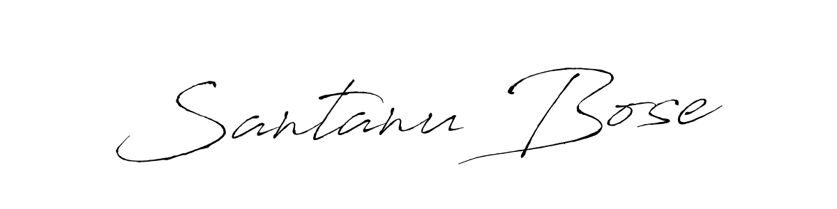 Design your own signature with our free online signature maker. With this signature software, you can create a handwritten (Antro_Vectra) signature for name Santanu Bose. Santanu Bose signature style 6 images and pictures png