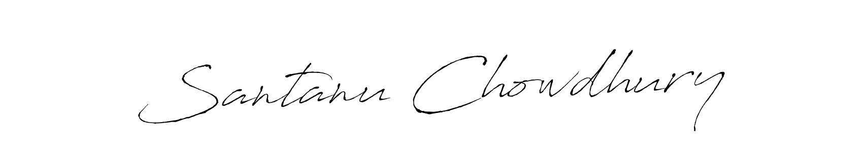 Use a signature maker to create a handwritten signature online. With this signature software, you can design (Antro_Vectra) your own signature for name Santanu Chowdhury. Santanu Chowdhury signature style 6 images and pictures png
