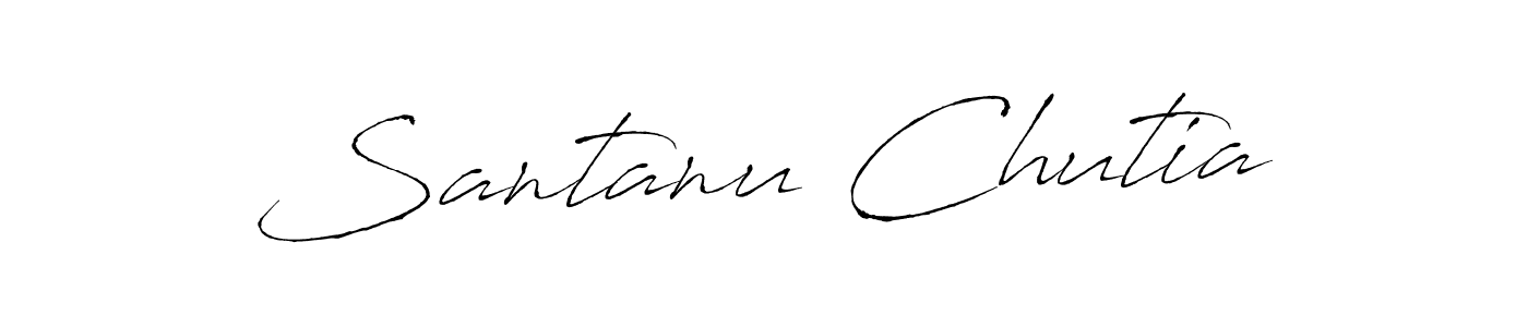 Santanu Chutia stylish signature style. Best Handwritten Sign (Antro_Vectra) for my name. Handwritten Signature Collection Ideas for my name Santanu Chutia. Santanu Chutia signature style 6 images and pictures png