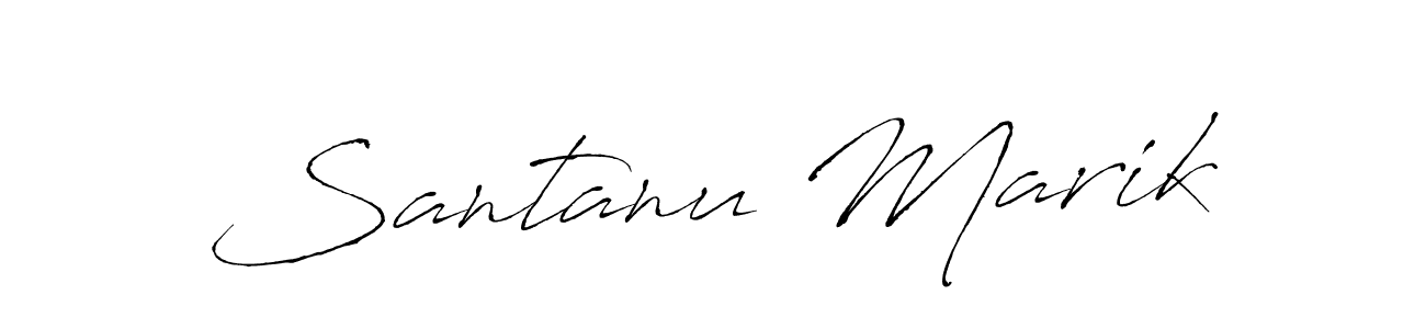 How to make Santanu Marik signature? Antro_Vectra is a professional autograph style. Create handwritten signature for Santanu Marik name. Santanu Marik signature style 6 images and pictures png