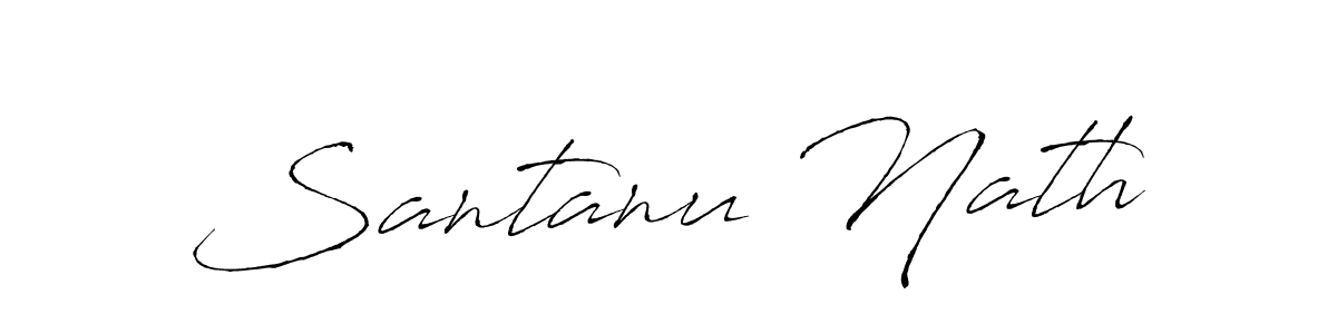 Design your own signature with our free online signature maker. With this signature software, you can create a handwritten (Antro_Vectra) signature for name Santanu Nath. Santanu Nath signature style 6 images and pictures png