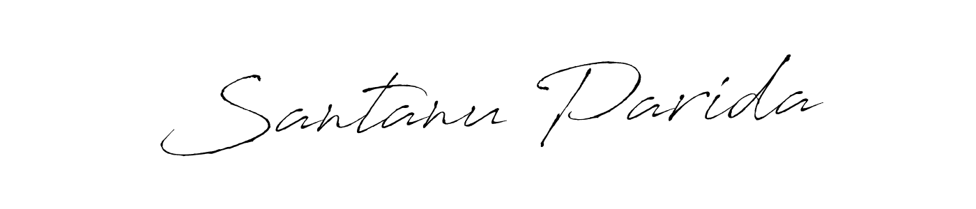 if you are searching for the best signature style for your name Santanu Parida. so please give up your signature search. here we have designed multiple signature styles  using Antro_Vectra. Santanu Parida signature style 6 images and pictures png