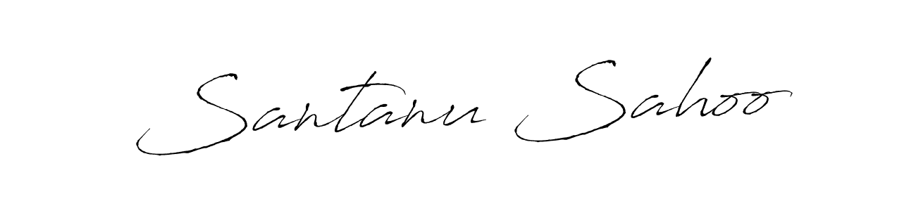 Create a beautiful signature design for name Santanu Sahoo. With this signature (Antro_Vectra) fonts, you can make a handwritten signature for free. Santanu Sahoo signature style 6 images and pictures png