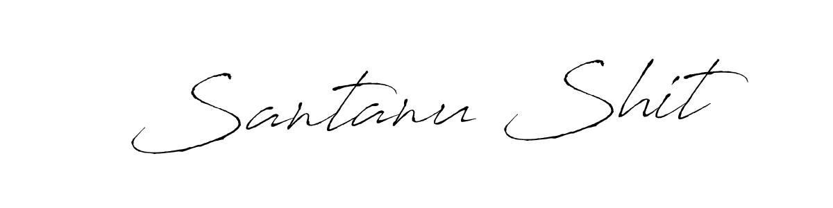 The best way (Antro_Vectra) to make a short signature is to pick only two or three words in your name. The name Santanu Shit include a total of six letters. For converting this name. Santanu Shit signature style 6 images and pictures png