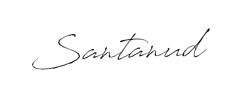 Use a signature maker to create a handwritten signature online. With this signature software, you can design (Antro_Vectra) your own signature for name Santanud. Santanud signature style 6 images and pictures png
