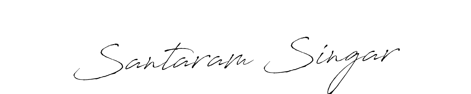 Create a beautiful signature design for name Santaram Singar. With this signature (Antro_Vectra) fonts, you can make a handwritten signature for free. Santaram Singar signature style 6 images and pictures png
