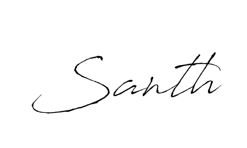 How to make Santh name signature. Use Antro_Vectra style for creating short signs online. This is the latest handwritten sign. Santh signature style 6 images and pictures png