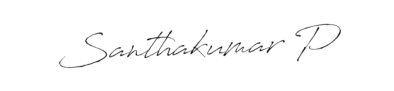 Also You can easily find your signature by using the search form. We will create Santhakumar P name handwritten signature images for you free of cost using Antro_Vectra sign style. Santhakumar P signature style 6 images and pictures png