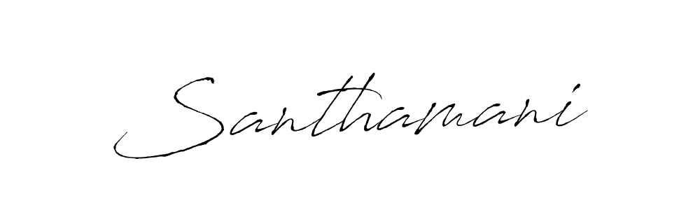 How to make Santhamani name signature. Use Antro_Vectra style for creating short signs online. This is the latest handwritten sign. Santhamani signature style 6 images and pictures png