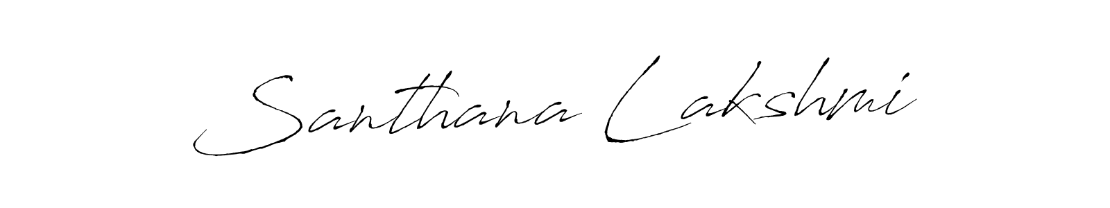 Make a beautiful signature design for name Santhana Lakshmi. Use this online signature maker to create a handwritten signature for free. Santhana Lakshmi signature style 6 images and pictures png