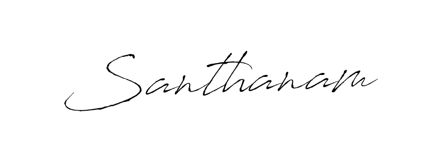 Design your own signature with our free online signature maker. With this signature software, you can create a handwritten (Antro_Vectra) signature for name Santhanam. Santhanam signature style 6 images and pictures png