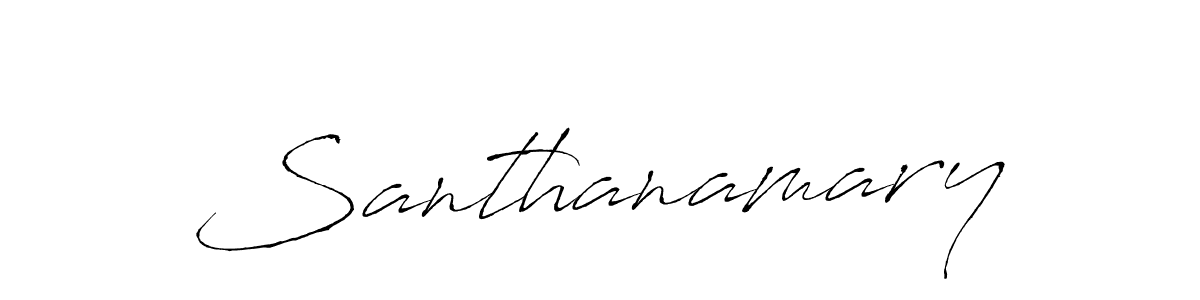 Create a beautiful signature design for name Santhanamary. With this signature (Antro_Vectra) fonts, you can make a handwritten signature for free. Santhanamary signature style 6 images and pictures png