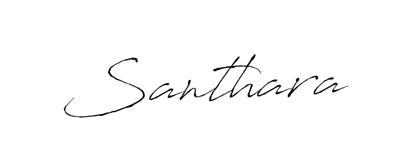 Design your own signature with our free online signature maker. With this signature software, you can create a handwritten (Antro_Vectra) signature for name Santhara. Santhara signature style 6 images and pictures png