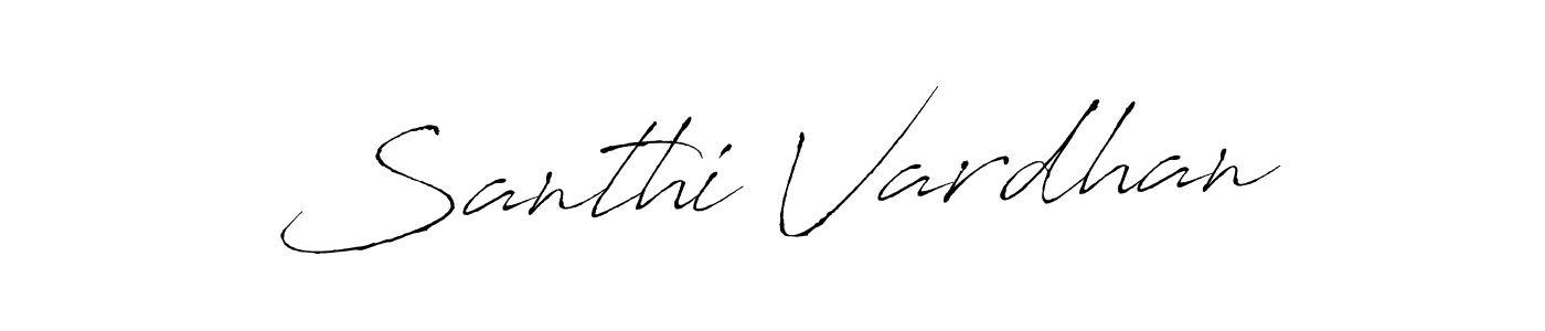 How to make Santhi Vardhan signature? Antro_Vectra is a professional autograph style. Create handwritten signature for Santhi Vardhan name. Santhi Vardhan signature style 6 images and pictures png