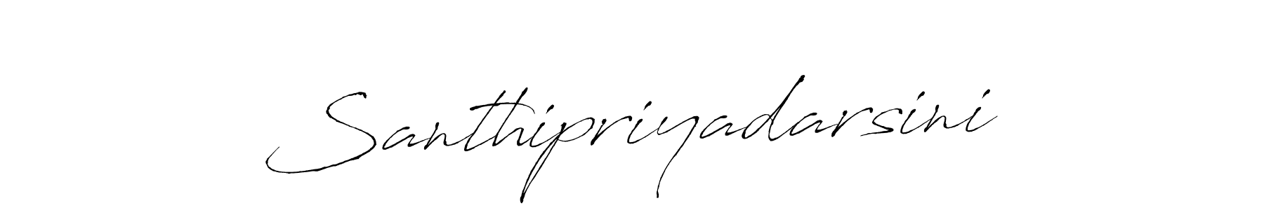 Make a beautiful signature design for name Santhipriyadarsini. With this signature (Antro_Vectra) style, you can create a handwritten signature for free. Santhipriyadarsini signature style 6 images and pictures png