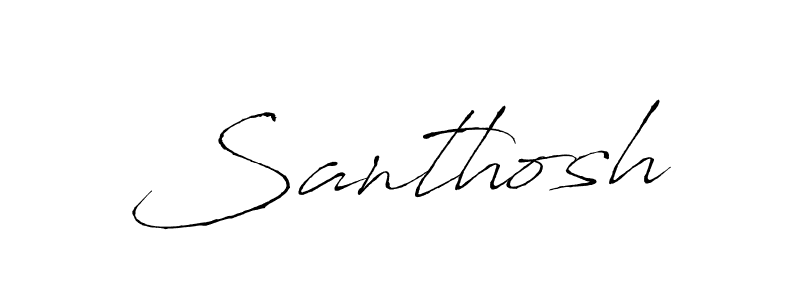 Antro_Vectra is a professional signature style that is perfect for those who want to add a touch of class to their signature. It is also a great choice for those who want to make their signature more unique. Get Santhosh name to fancy signature for free. Santhosh signature style 6 images and pictures png