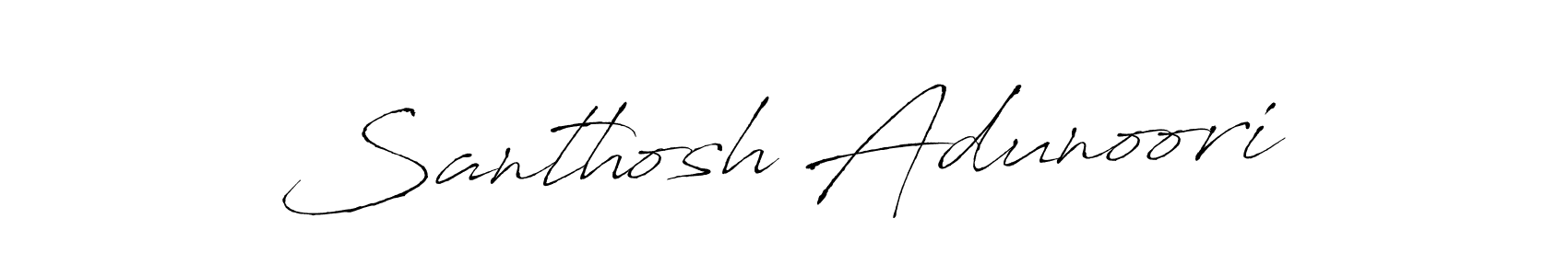 How to Draw Santhosh Adunoori signature style? Antro_Vectra is a latest design signature styles for name Santhosh Adunoori. Santhosh Adunoori signature style 6 images and pictures png