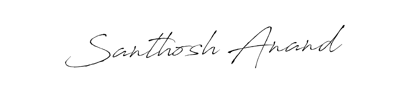 Design your own signature with our free online signature maker. With this signature software, you can create a handwritten (Antro_Vectra) signature for name Santhosh Anand. Santhosh Anand signature style 6 images and pictures png