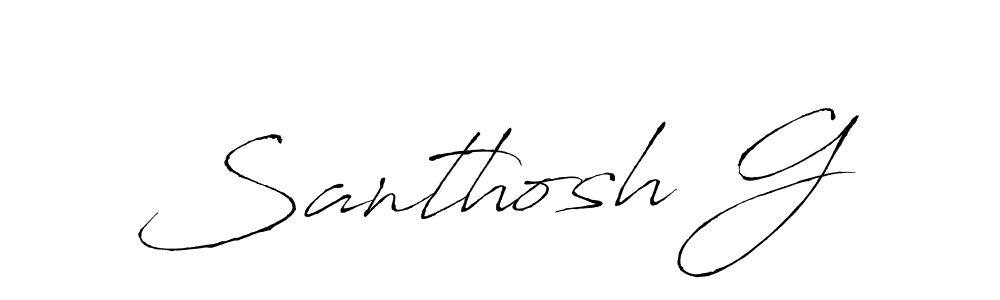 if you are searching for the best signature style for your name Santhosh G. so please give up your signature search. here we have designed multiple signature styles  using Antro_Vectra. Santhosh G signature style 6 images and pictures png