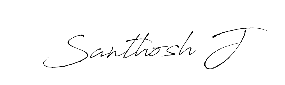 The best way (Antro_Vectra) to make a short signature is to pick only two or three words in your name. The name Santhosh J include a total of six letters. For converting this name. Santhosh J signature style 6 images and pictures png