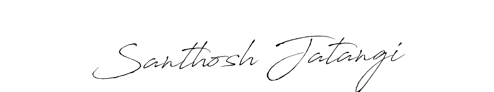 See photos of Santhosh Jatangi official signature by Spectra . Check more albums & portfolios. Read reviews & check more about Antro_Vectra font. Santhosh Jatangi signature style 6 images and pictures png