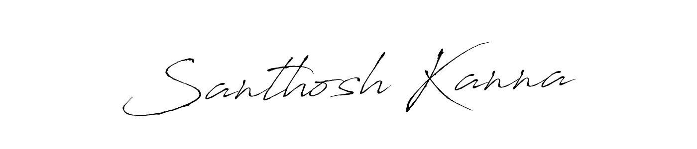 Make a beautiful signature design for name Santhosh Kanna. Use this online signature maker to create a handwritten signature for free. Santhosh Kanna signature style 6 images and pictures png
