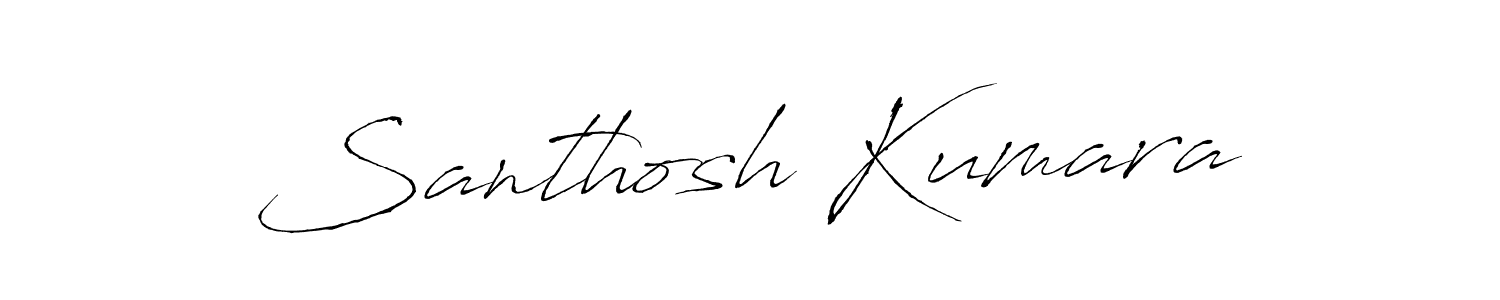 You should practise on your own different ways (Antro_Vectra) to write your name (Santhosh Kumara) in signature. don't let someone else do it for you. Santhosh Kumara signature style 6 images and pictures png