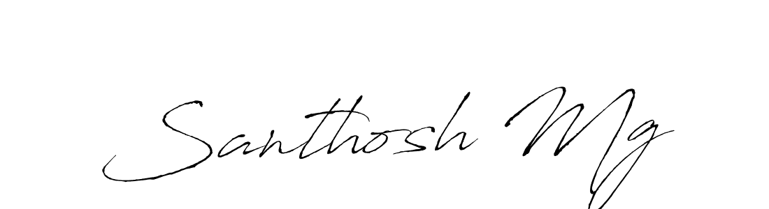 Similarly Antro_Vectra is the best handwritten signature design. Signature creator online .You can use it as an online autograph creator for name Santhosh Mg. Santhosh Mg signature style 6 images and pictures png