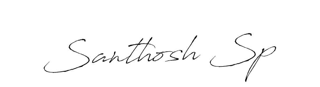 You should practise on your own different ways (Antro_Vectra) to write your name (Santhosh Sp) in signature. don't let someone else do it for you. Santhosh Sp signature style 6 images and pictures png